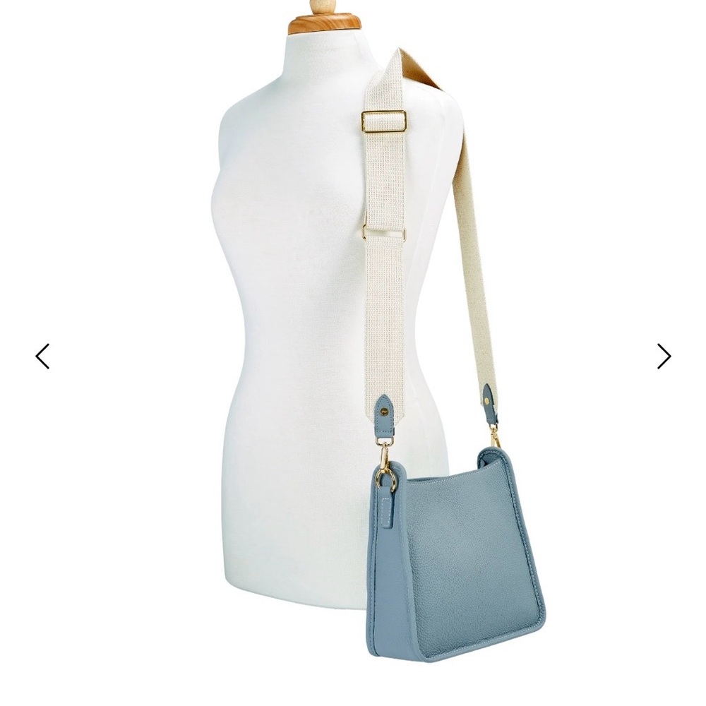 NWT GiGi New York Light Blue Crossbody Bag - Picture 6 of 8
